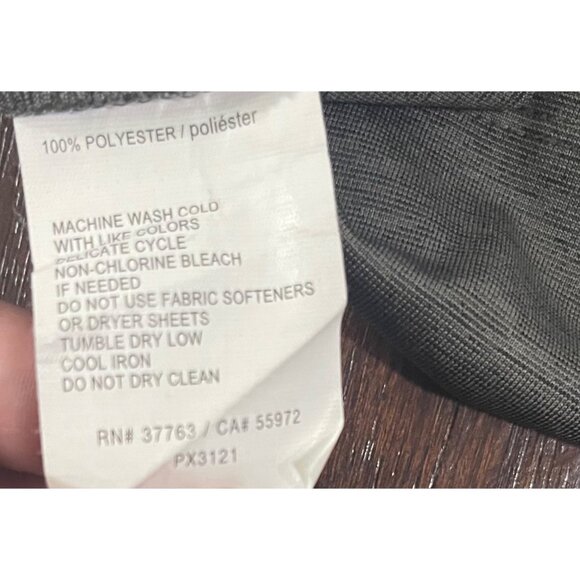 Perry Ellis Mens Grey Polo Shirt Small 100% Polyester Short Sleeve - Picture 9 of 9